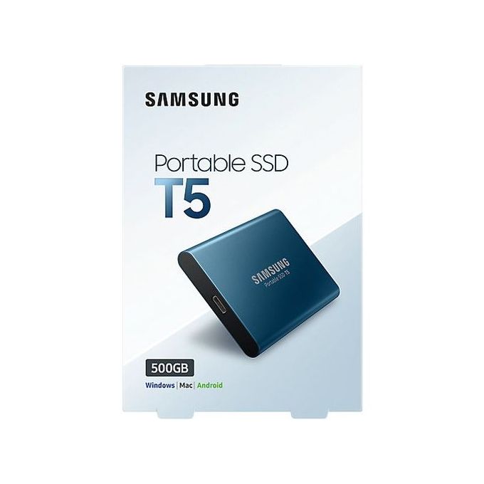 T5SAM4 Disque Dur Externe Samsung T5 500 Go SSD Type-C