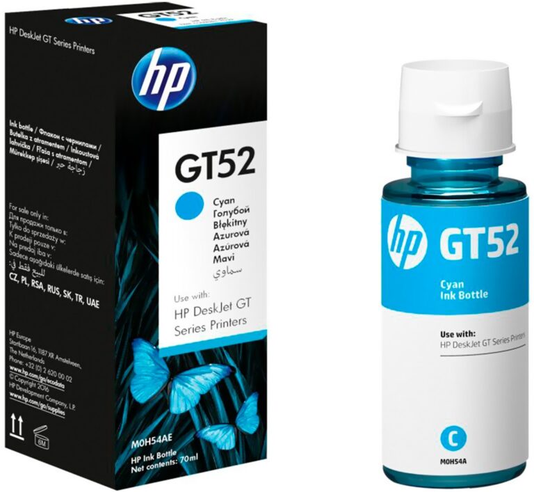 HP GT52 Cyan 70ml encre 8000 pages Smart Tank DeskJet