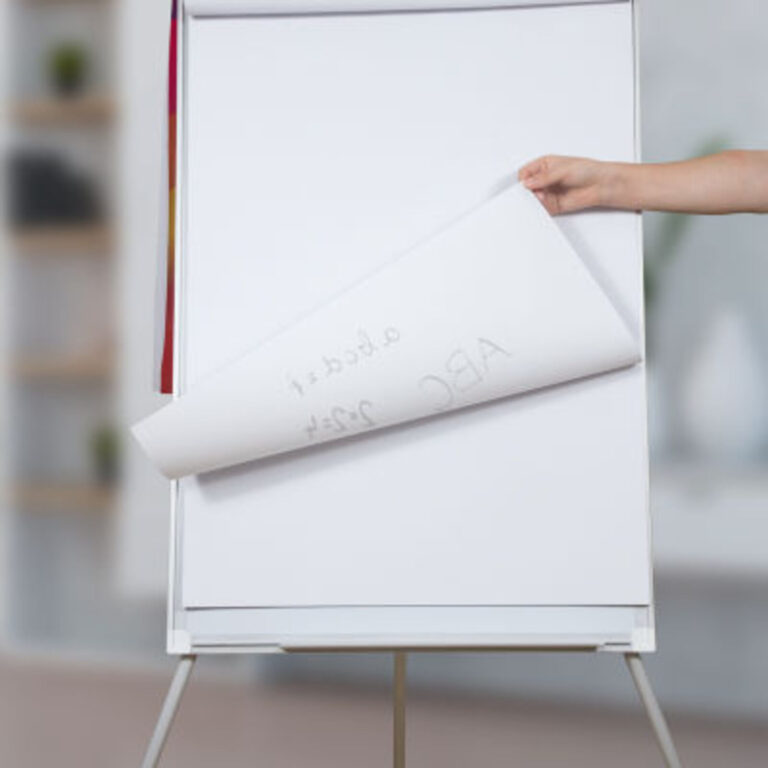 Bloc de 20 Feuilles flipchart papier pour tableau de conférence 810 x 585 mm