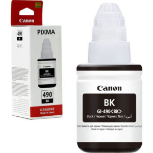 Canon GI-490 BK Noir- Bouteille d'encre Canon d'origine - (0663C001AB) – Image 1