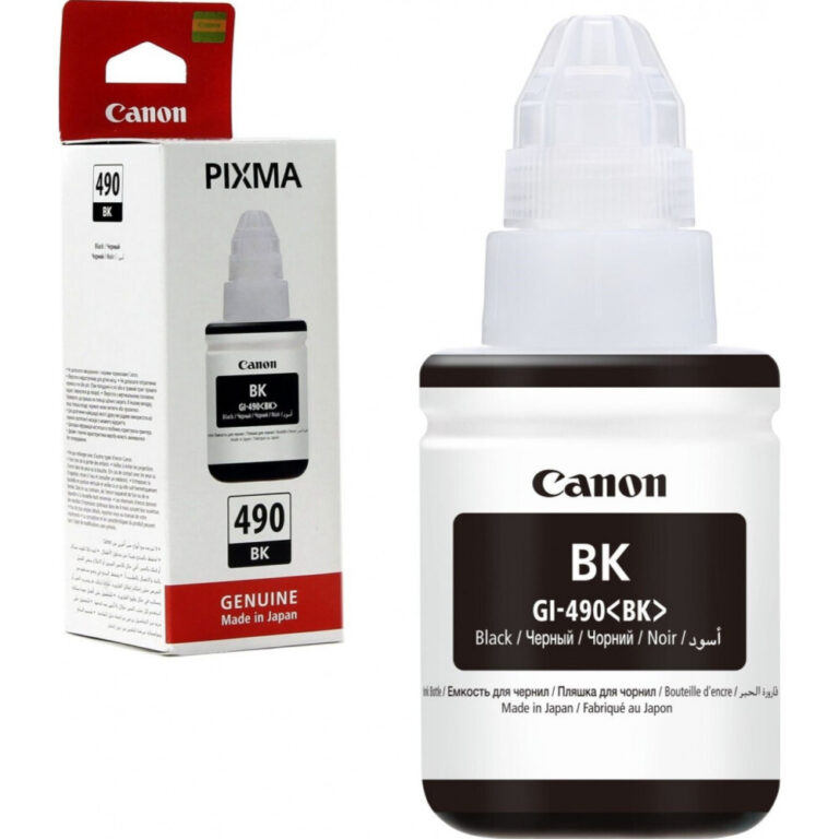 Canon GI-490 BK Noir bouteille d’encre originale pour imprimante PIXMA
