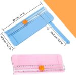 Massicot Rogneuse A5 Rose - Petit coupe papier portable avec Protection des mains – Image 3