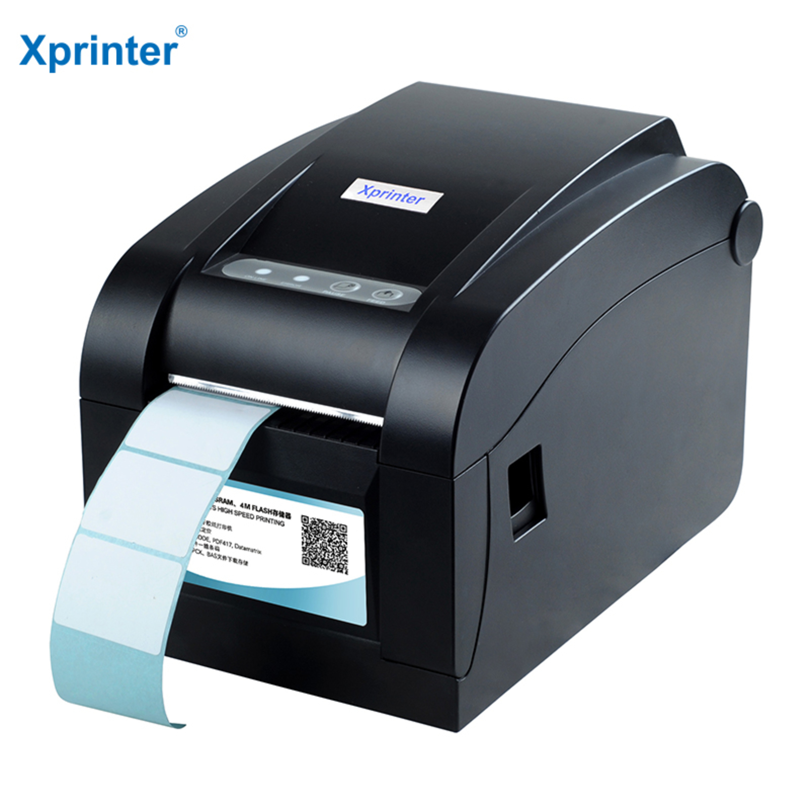 Étiquette de code à barres Imprimante thermique Imprimante d'étiquettes  20mm à 80mm Thermal Receipt Et Label Printer