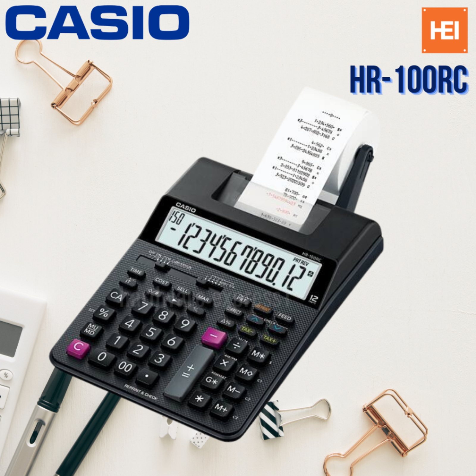 Calculatrice imprimante casio HR-100Rc