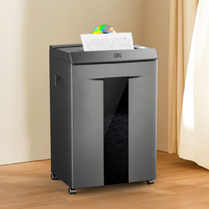 DELI Destructeur de documents DELI ET096 30 Litres / 16 Feuilles - 60 min Continuous – Image 1