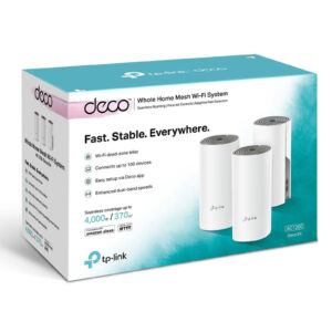 TP-LINK Wi-Fi Mesh Deco E4 Pack de 3 routeurs sans fil Dual-Band Wi-Fi AC1200 – Image 2