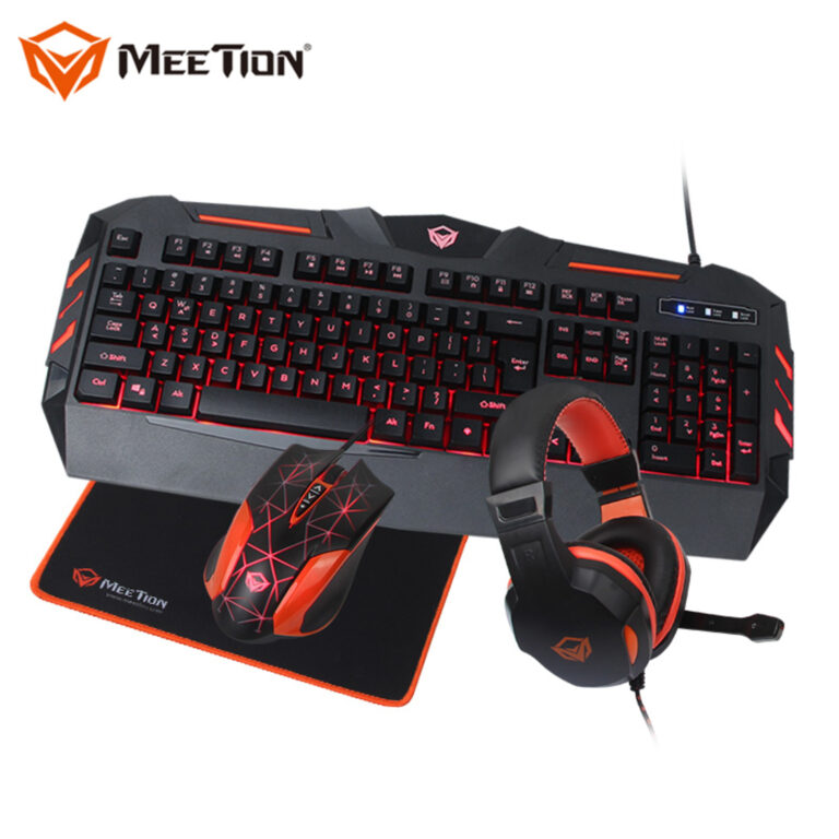 Pack Accessoires gaming de periphériques Meetion C500 Combo souris et clavier avec casque :