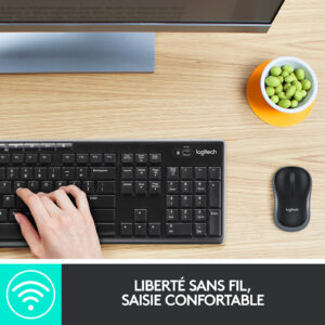 Logitech Ensemble sans fil MK270 souris + clavier (AZERTY Français) – Image 2