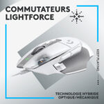 Logitech Filaire G G502X Blanc- droitier - Souris gaming – Image 2