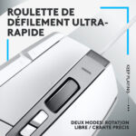 Logitech Filaire G G502X Blanc- droitier - Souris gaming – Image 3