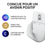 Logitech Souris Sans fil MX Master 3S - droitier - capteur optique 8000 dpi - 7 boutons – Image 5