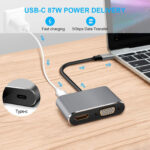 Adaptateur 4en1 Support 4K Type-C to HDMI – Image 7