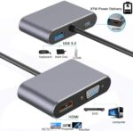 Adaptateur 4en1 Support 4K Type-C to HDMI – Image 3