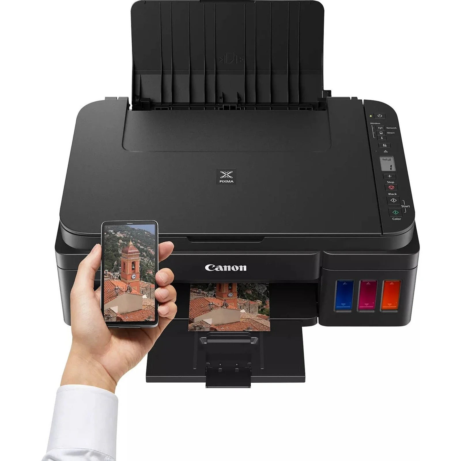 Imprimante Canon G3410 Multifonction Wi-Fi Imprimante Canon G3410 Wi-Fi multifonction avec réservoirs d’encre