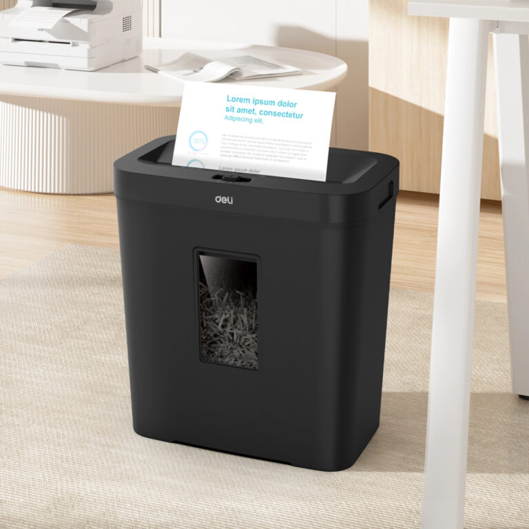 Destructeur Deli ET024 de documents A4 - 10 Feuilles / 15 Litres