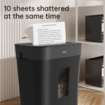 Destructeur Deli ET024 de documents A4 - 10 Feuilles / 15 Litres – Image 2