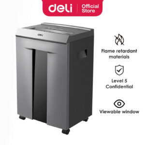 DELI Destructeur de documents DELI ET096 30 Litres / 16 Feuilles - 60 min Continuous – Image 4