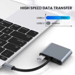 Adaptateur 4en1 Support 4K Type-C to HDMI – Image 5