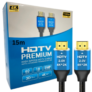 CABLE HDMI PREMIUM 15M 4K UHD/HDR 2.0V - HIGH SPEED – Image 1