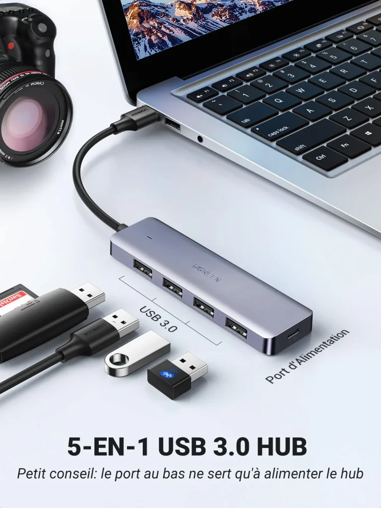 Adaptateur 4 ports USB 3.0 Ugreen 50985