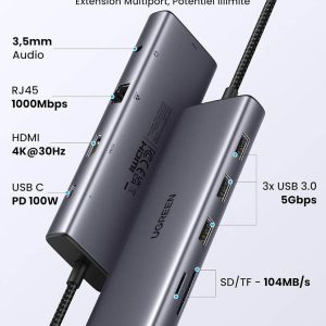 Adaptateur type c 10 in 1 Ugreen 15601