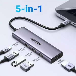 Adaptateur HUB USB-C Ugreen 5 en 1 - (15596) – Image 5