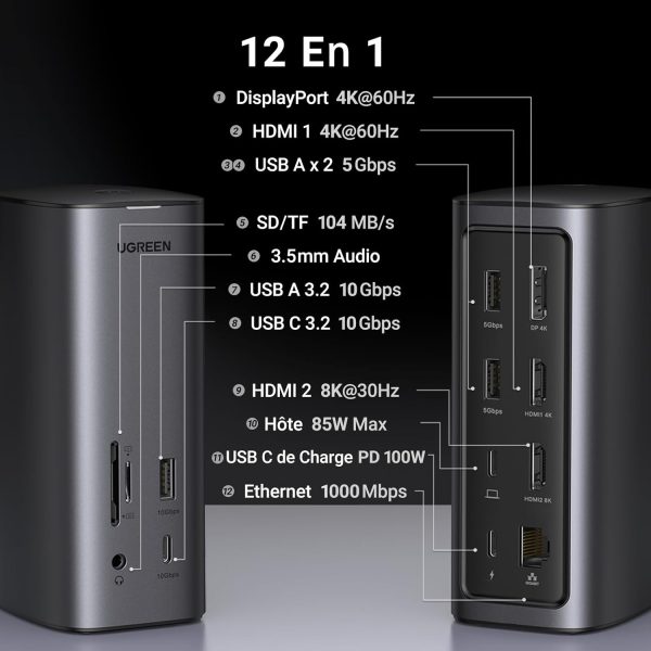 HUB UGREEN 12 IN 1 90325
