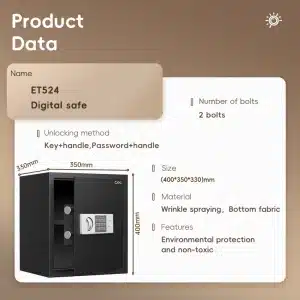 Coffre fort numerique deli et524