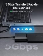 Adaptateur Ugreen et disque SSD 2,5 pouces pour transfert rapide