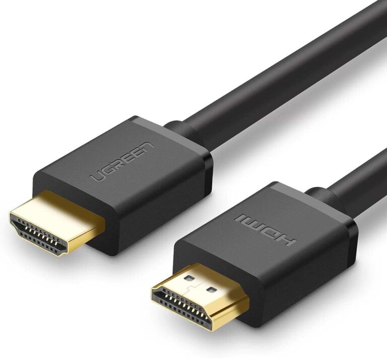 Câble HDMI Ugreen 10m pour TV, PC et PS4. Transmission 4K stable avec connecteurs plaqués or et gaine tressée ultra résistante.