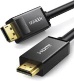 Câble Ugreen DisplayPort vers HDMI 3 mètres en gros plan