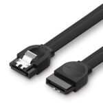 Câble data Ugreen SATA III noir 0,5 mètre, haute performance