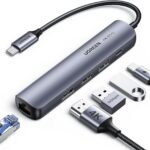 Hub USB-C Ugreen 5 en 1 avec ports HDMI, USB et Ethernet