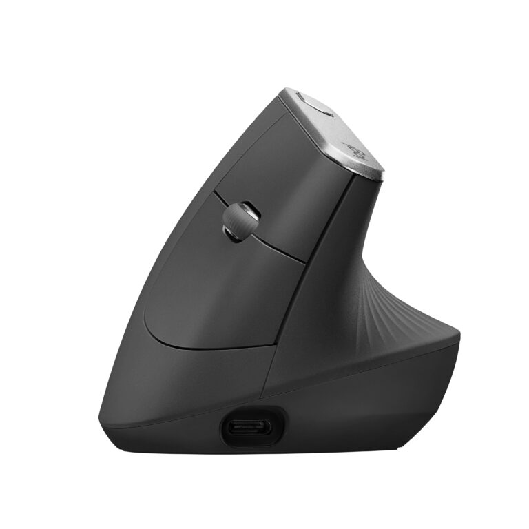 Boîte d’emballage de la Logitech MX Vertical et son contenu