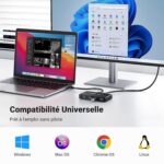 Switch USB 3.0 Ugreen en action avec imprimante et clavier