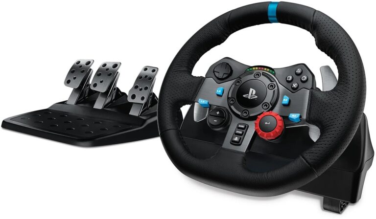 Volant de course Logitech G29 Driving Force pour PS4, PS3 et PC avec retour de force double moteur.
