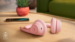 Casque Logitech porté par un utilisateur en télétravail