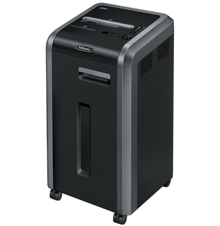 Interface de contrôle du Destructeur Fellowes 225i