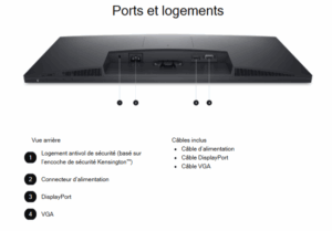 Écran 27 pouces Dell E2725H Full HD