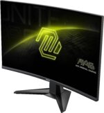Écran MSI MAG 27C6X sur bureau gaming