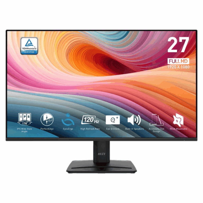 Écran Plat 27 pouces MSI Full HD MP275 vue de face