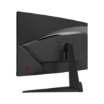 Détail du design de l'Écran incurvé Gaming MSI G24C6 E2 avec écran allumé