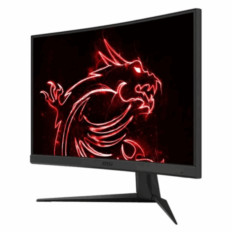 Capture de l'Écran incurvé Gaming MSI G24C6 E2 en pleine action de jeu