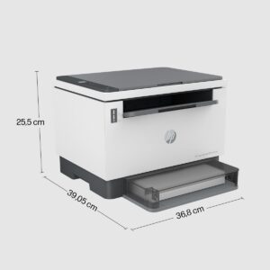 Vue avant de l’imprimante HP LaserJet Tank MFP 2602dn 