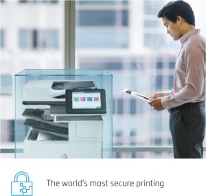 Imprimante HP LaserJet Enterprise M611dn vue de face 