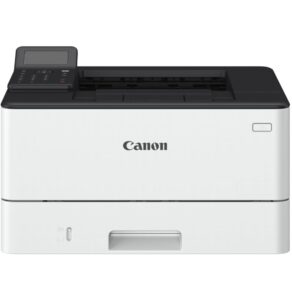 Imprimante Canon i-SENSYS LBP243dw vue de face, design compact