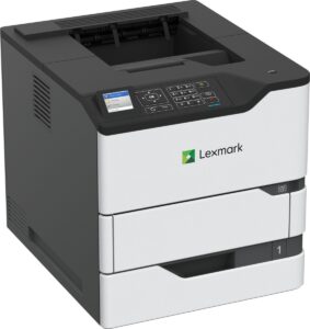 Imprimante Laser Monochrome Lexmark MS823dn vue de face