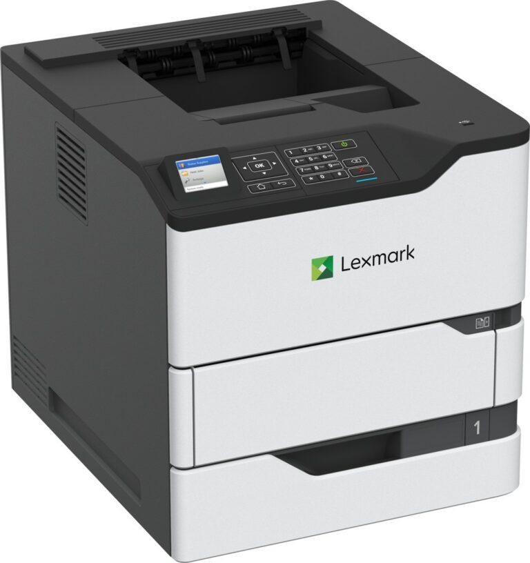 Imprimante Laser Monochrome Lexmark MS823dn vue de face