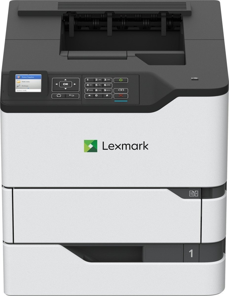 Imprimante Laser Monochrome Lexmark MS823dn (2) Imprimante Laser Monochrome Lexmark MS823dn en fonctionnement dans un bureau moderne