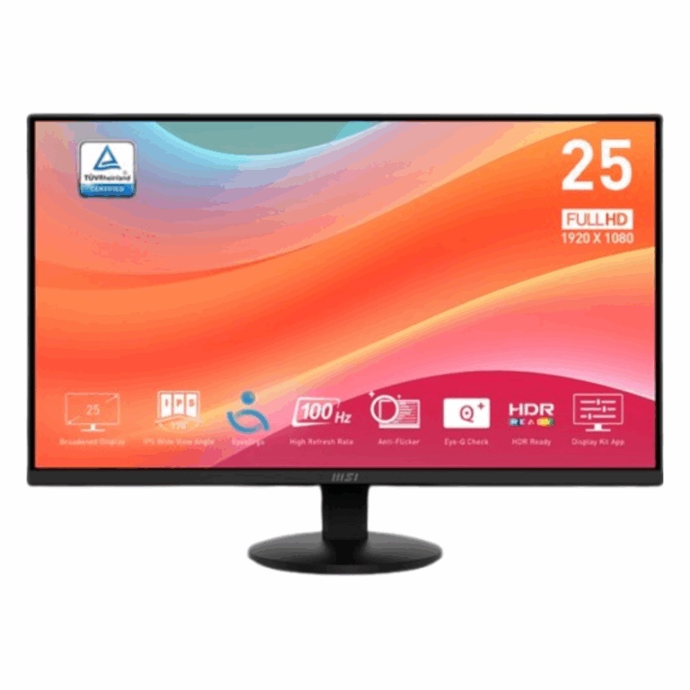 Écran 25" Full HD MSI PRO MP252L avec dalle IPS, 100Hz et temps de réponse 1ms
